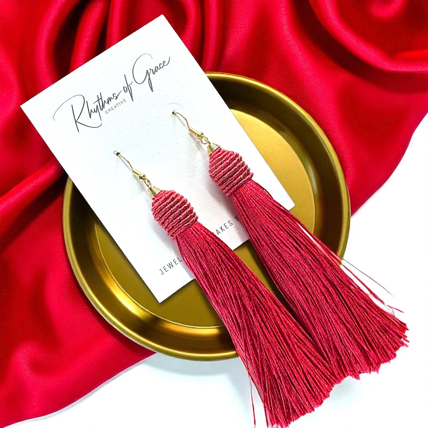 Tassel Power: Colorful Statement Dangle Earrings in 7 Bold Shades