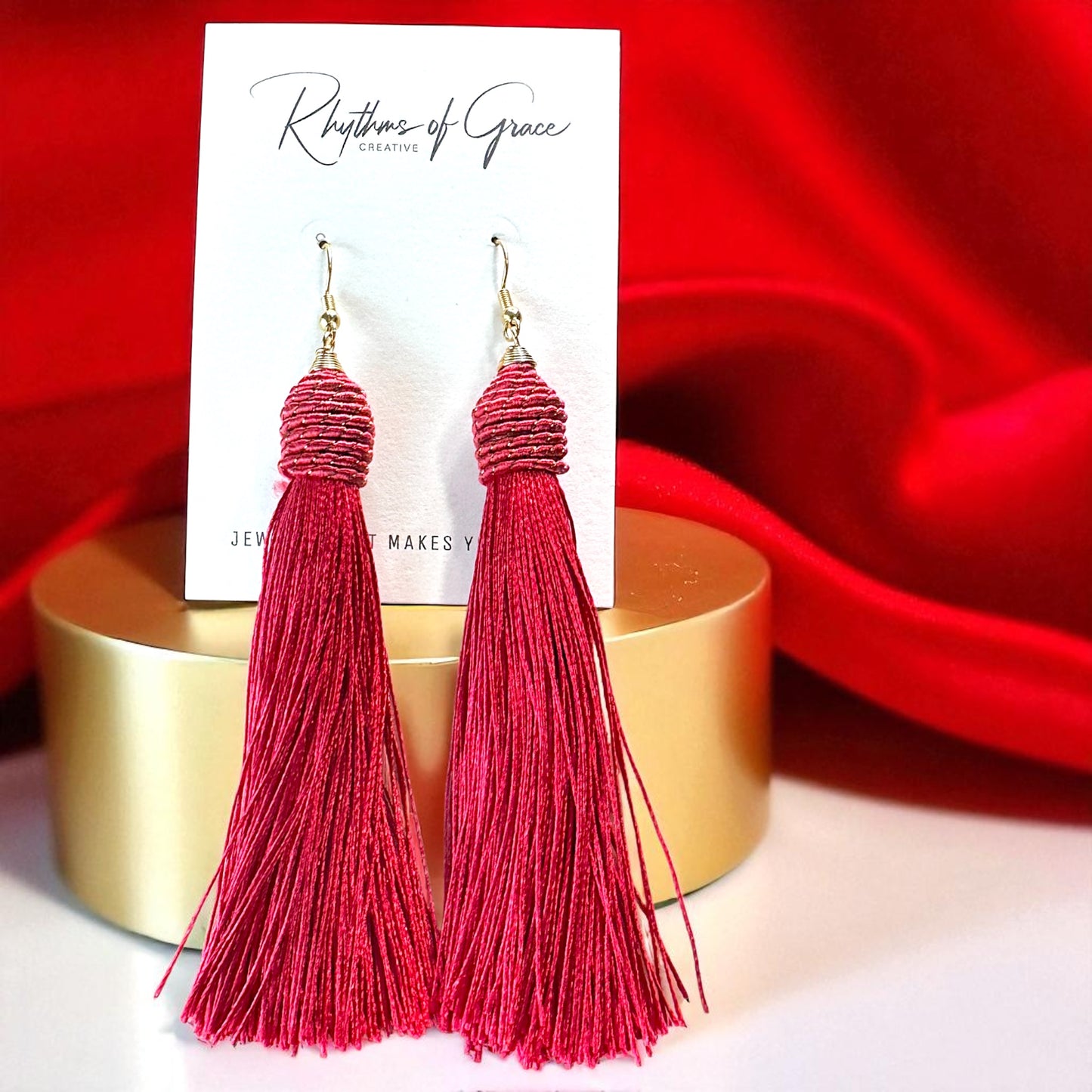 Tassel Power: Colorful Statement Dangle Earrings in 7 Bold Shades