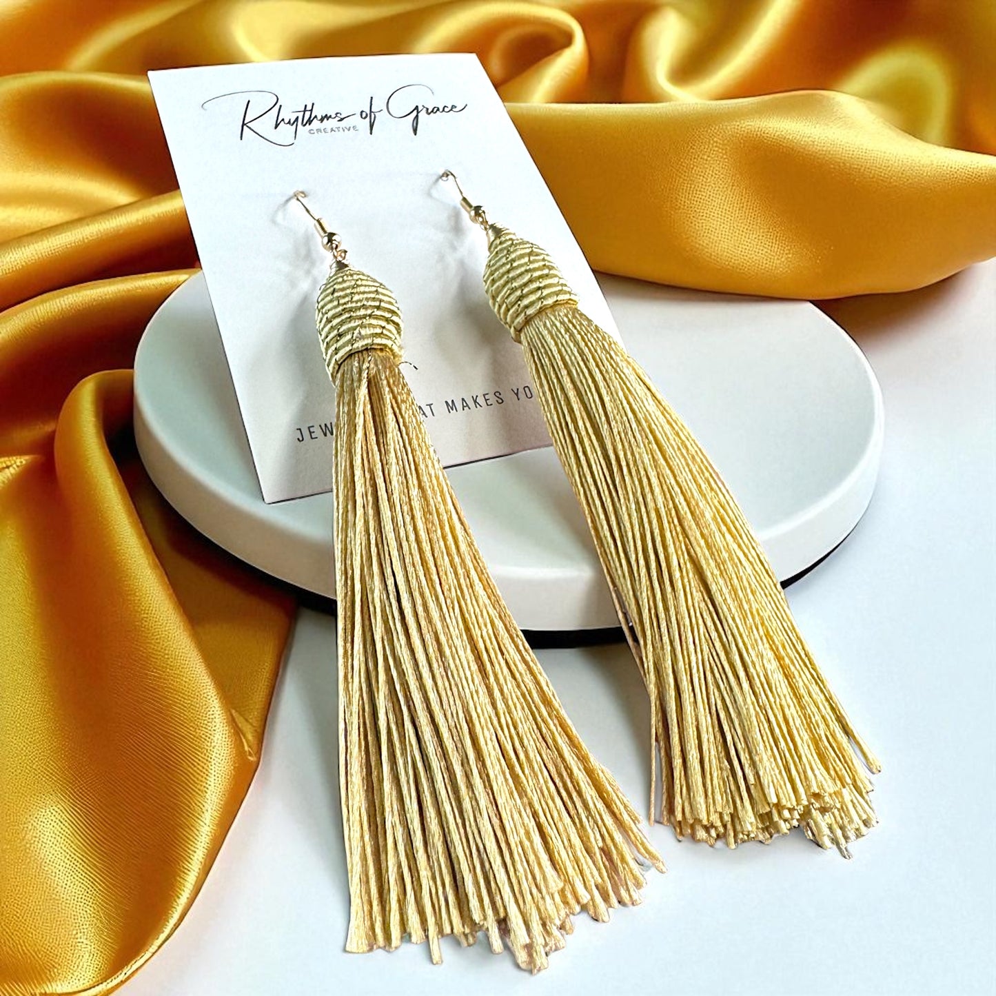 Tassel Power: Colorful Statement Dangle Earrings in 7 Bold Shades