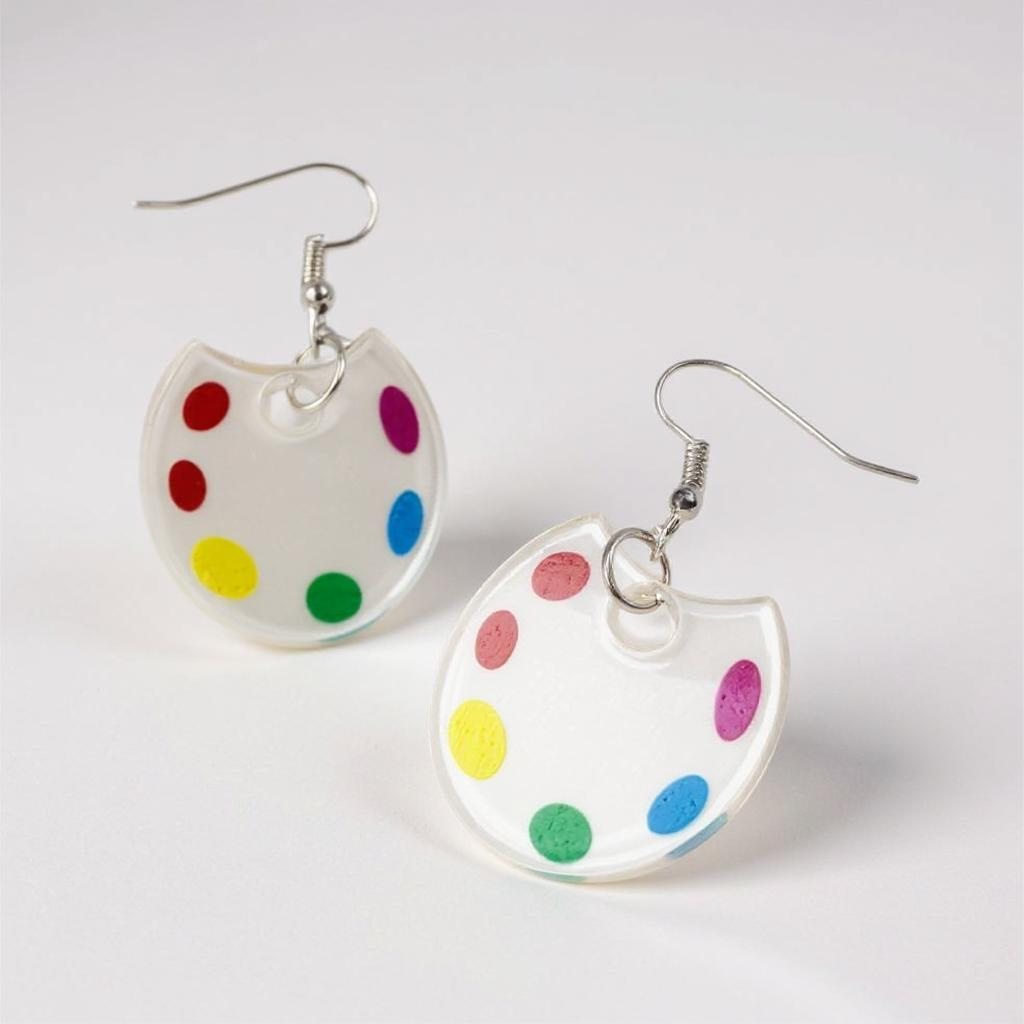 Artsy & Awesome: Colorful Art Palette Dangle Earrings for Creatives & Teachers! 🎨 - Rhythms of Grace Creative