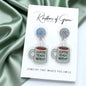 Coffee Teach Repeat Earrings – Caffeinated Style for Every Teacher! ☕