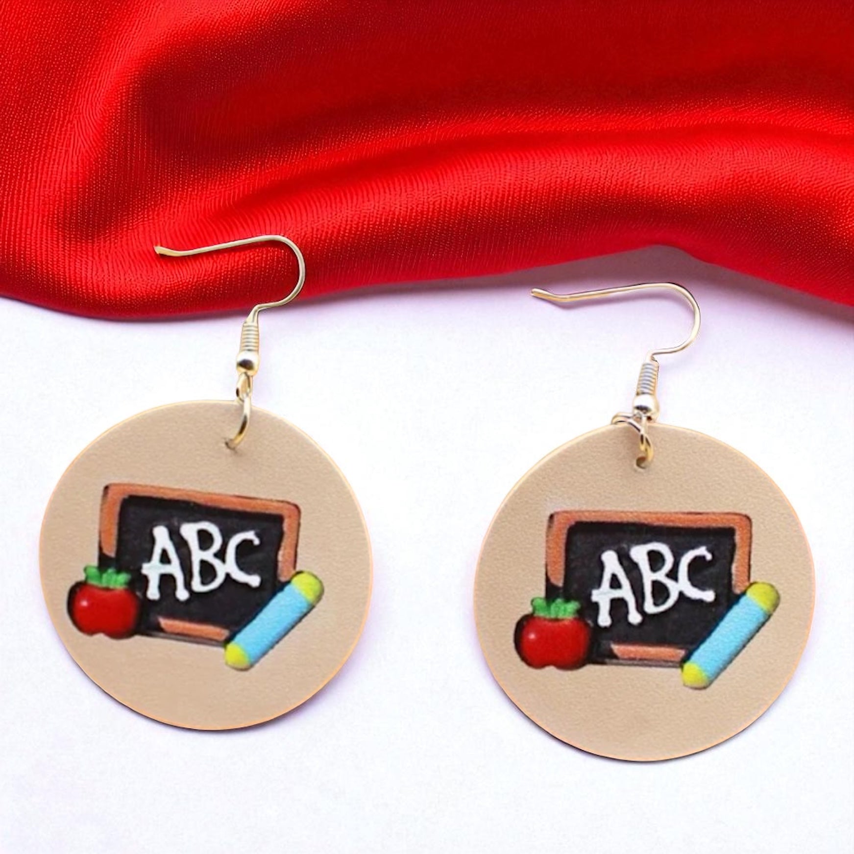 Teacher ABC's Earrings: Celebrate Educators in Style! 🍏 - Rhythms of Grace Creative