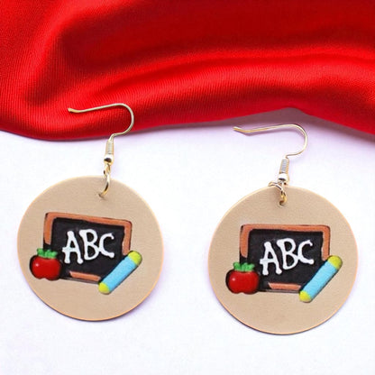 Teacher ABC's Earrings: Celebrate Educators in Style! 🍏 - Rhythms of Grace Creative