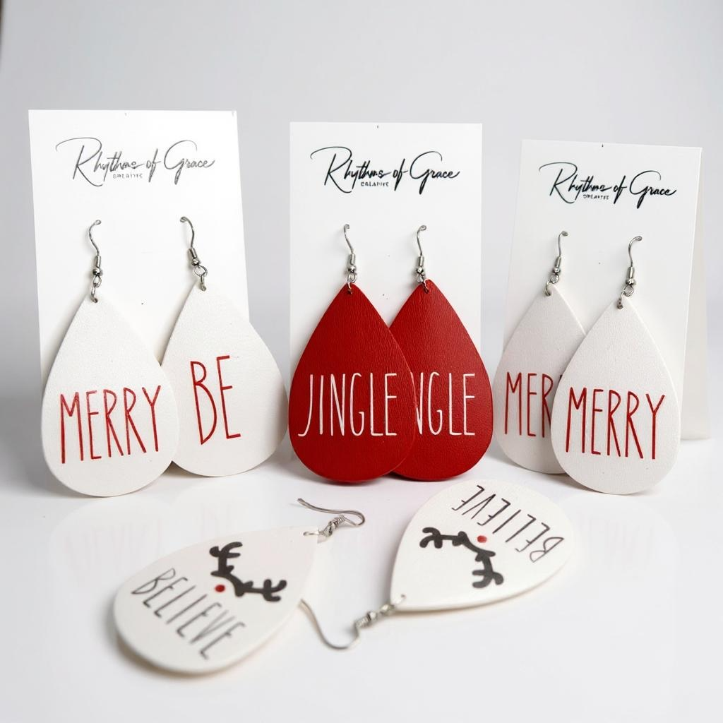 Merry Little Statement Earrings – Christmas Cheer in Every Pair