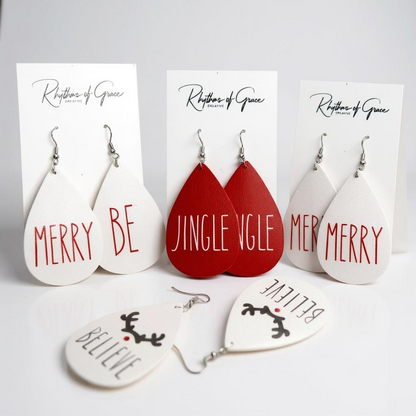 Merry Little Statement Earrings – Christmas Cheer in Every Pair
