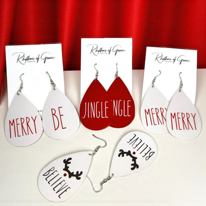 Merry Little Statement Earrings – Christmas Cheer in Every Pair