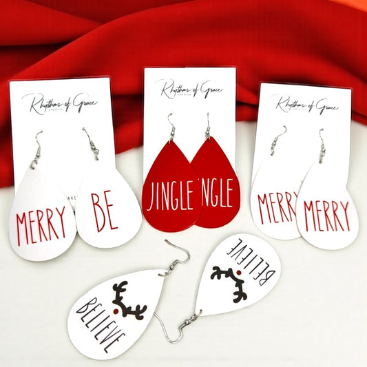 Merry Little Statement Earrings – Christmas Cheer in Every Pair