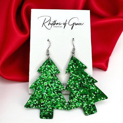 Dazzle & Jingle with Festive Christmas Dangle Earrings!
