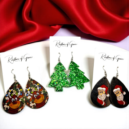 Dazzle & Jingle with Festive Christmas Dangle Earrings!