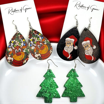 Dazzle & Jingle with Festive Christmas Dangle Earrings!