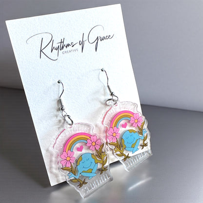 Don't Hate Meditate Earrings - Embrace Your Inner Zen! - Rhythms of Grace Creative