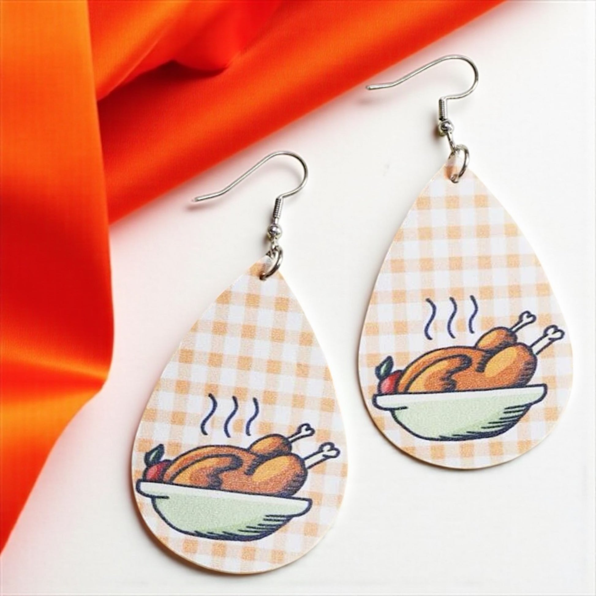 Gobble Gobble Glam: Turkey Teardrop Earrings for Thanksgiving Fun! 🦃 - Rhythms of Grace Creative