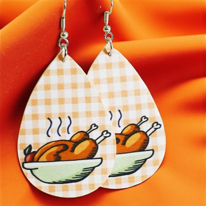 Gobble Gobble Glam: Turkey Teardrop Earrings for Thanksgiving Fun! 🦃 - Rhythms of Grace Creative
