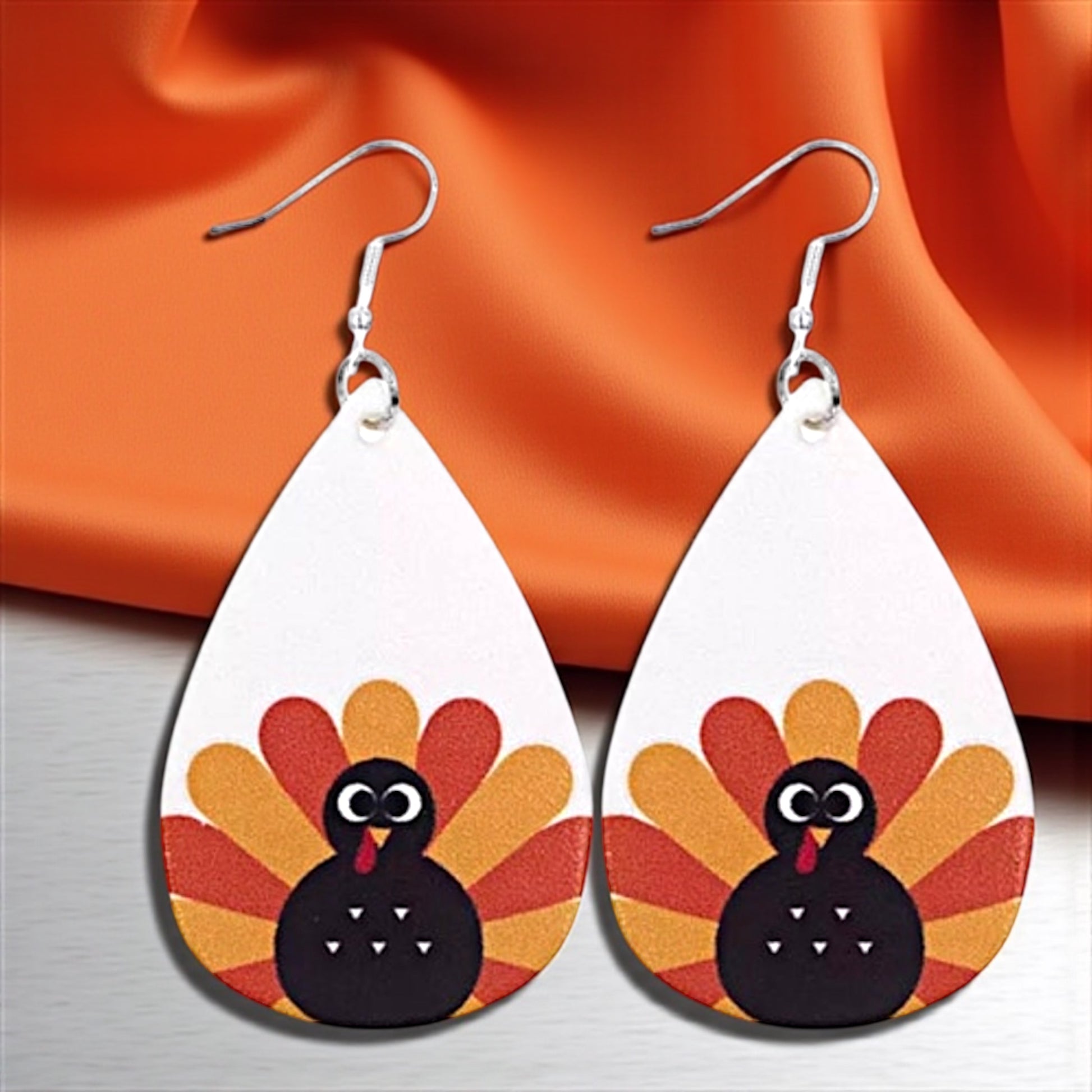 Gobble Gobble Glam: Turkey Teardrop Earrings for Thanksgiving Fun! 🦃 - Rhythms of Grace Creative
