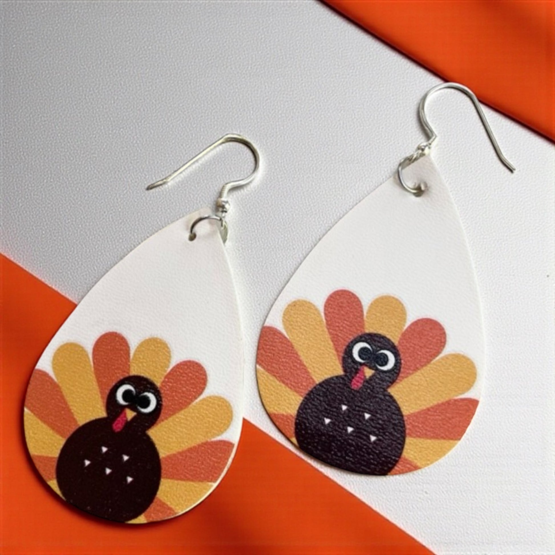 Gobble Gobble Glam: Turkey Teardrop Earrings for Thanksgiving Fun! 🦃 - Rhythms of Grace Creative