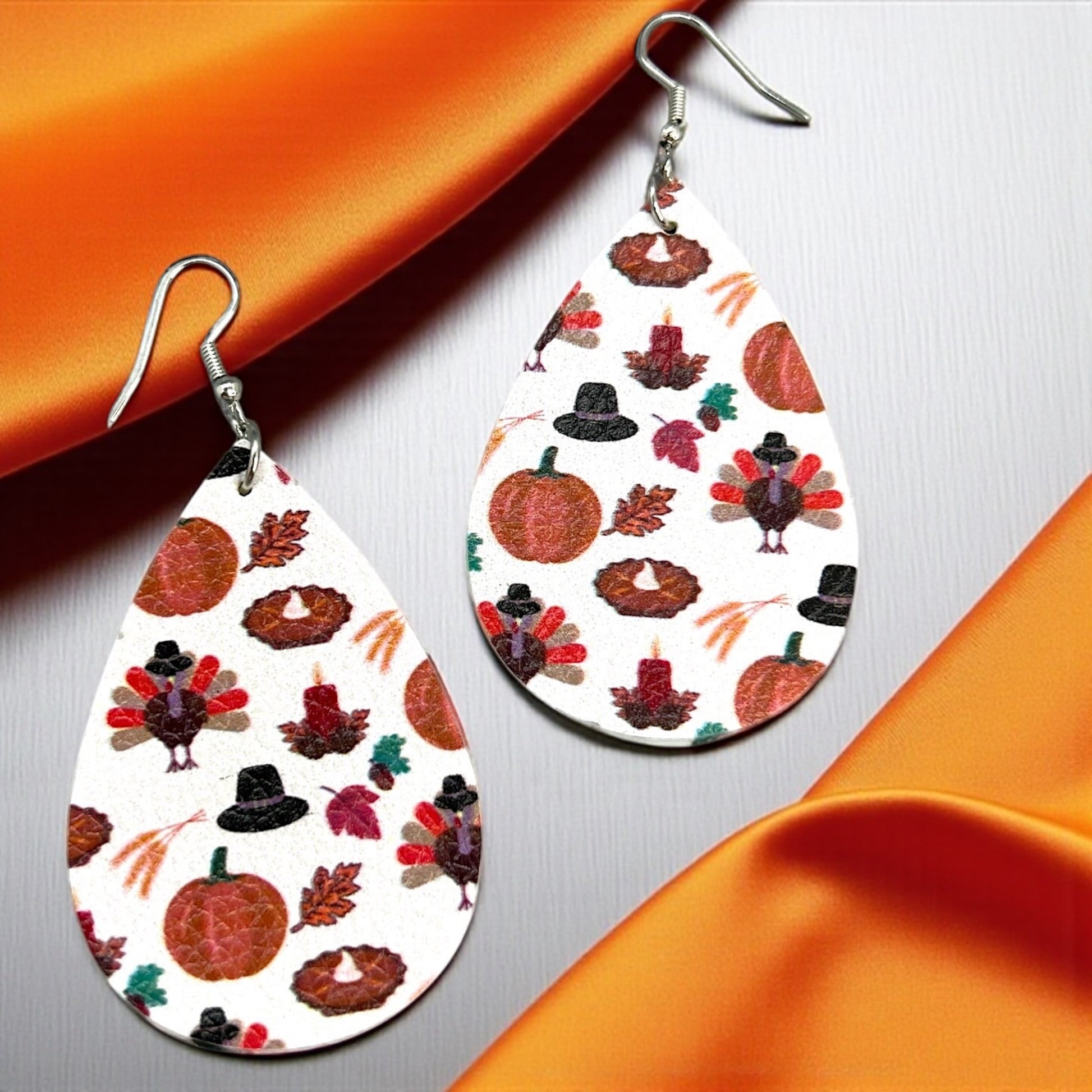 Gobble Gobble Glam: Turkey Teardrop Earrings for Thanksgiving Fun! 🦃 - Rhythms of Grace Creative