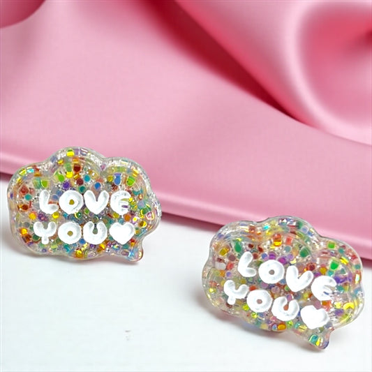 Love You Studs: Glitter Earrings for Every Occasion!