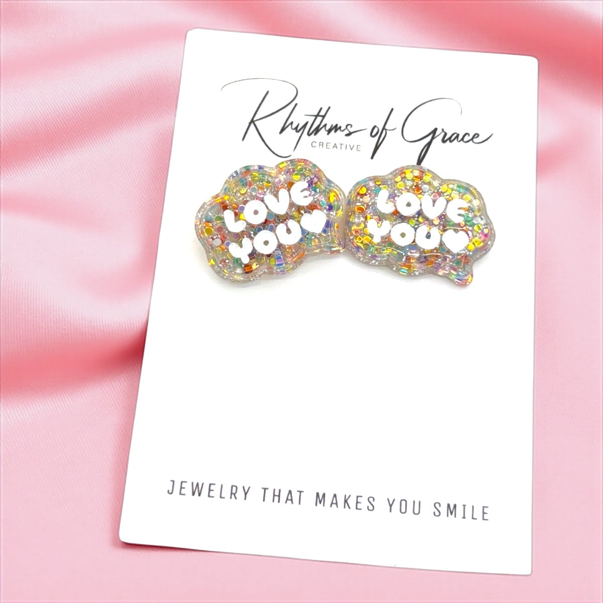 Love You Studs: Glitter Earrings for Every Occasion!