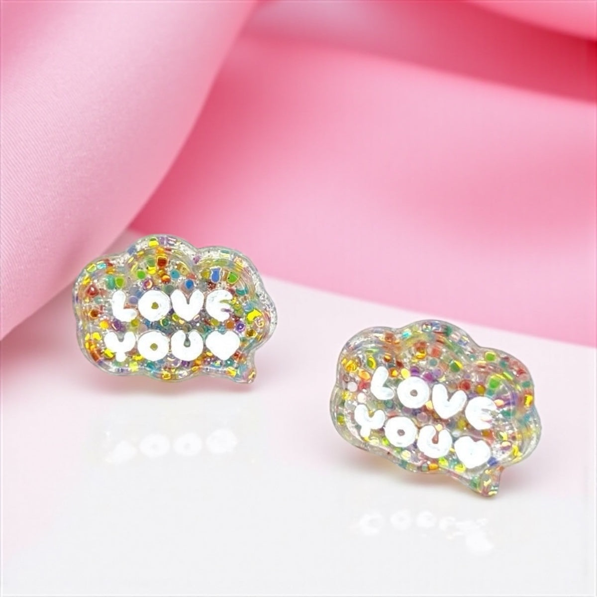 Love You Studs: Glitter Earrings for Every Occasion!
