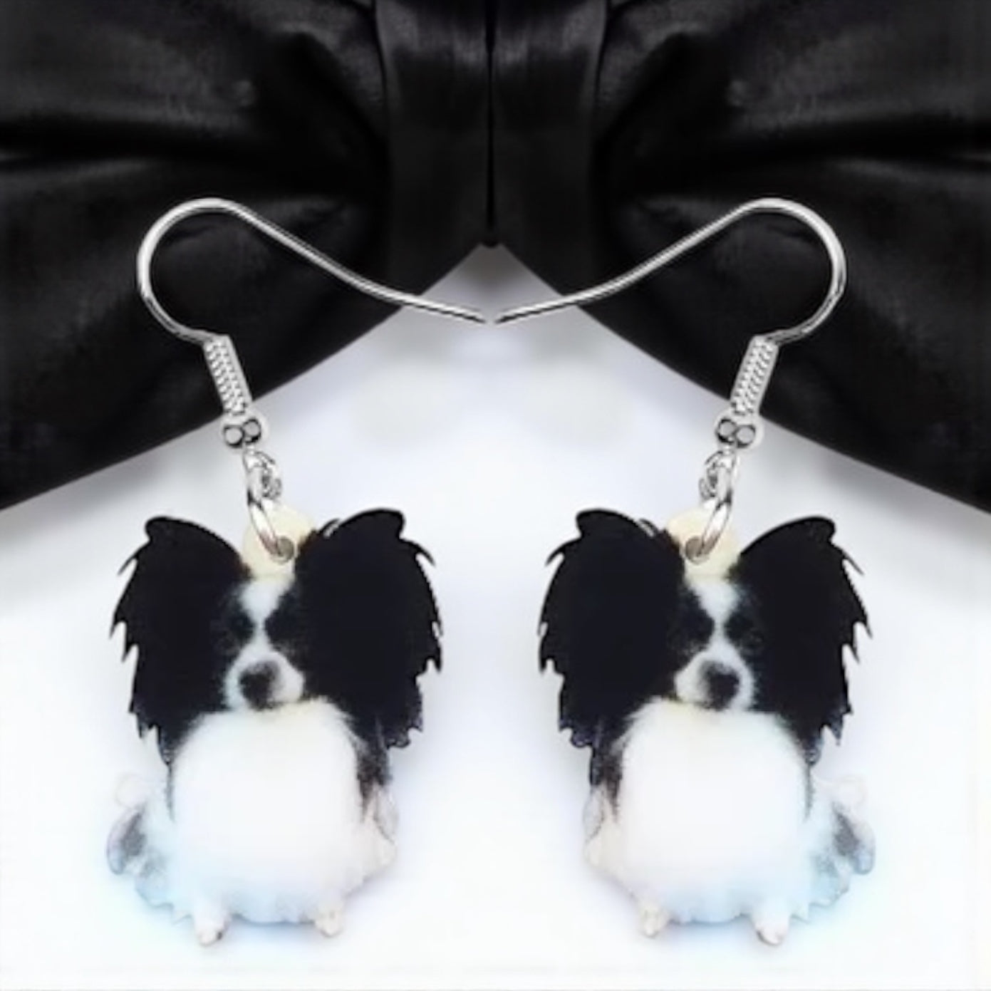 Papillon Dangle Earrings: Flaunt Your Furbaby Flair! 🐾