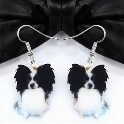 Papillon Dangle Earrings: Flaunt Your Furbaby Flair! 🐾