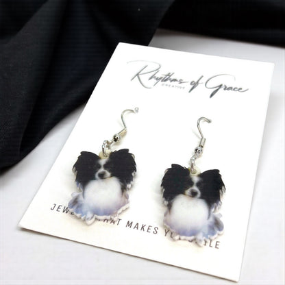 Papillon Dangle Earrings: Flaunt Your Furbaby Flair! 🐾