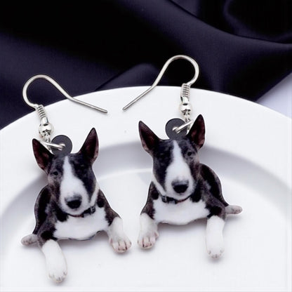 Bull Terrier Dangle Earrings: Show Off Your Pup Passion! 🐶