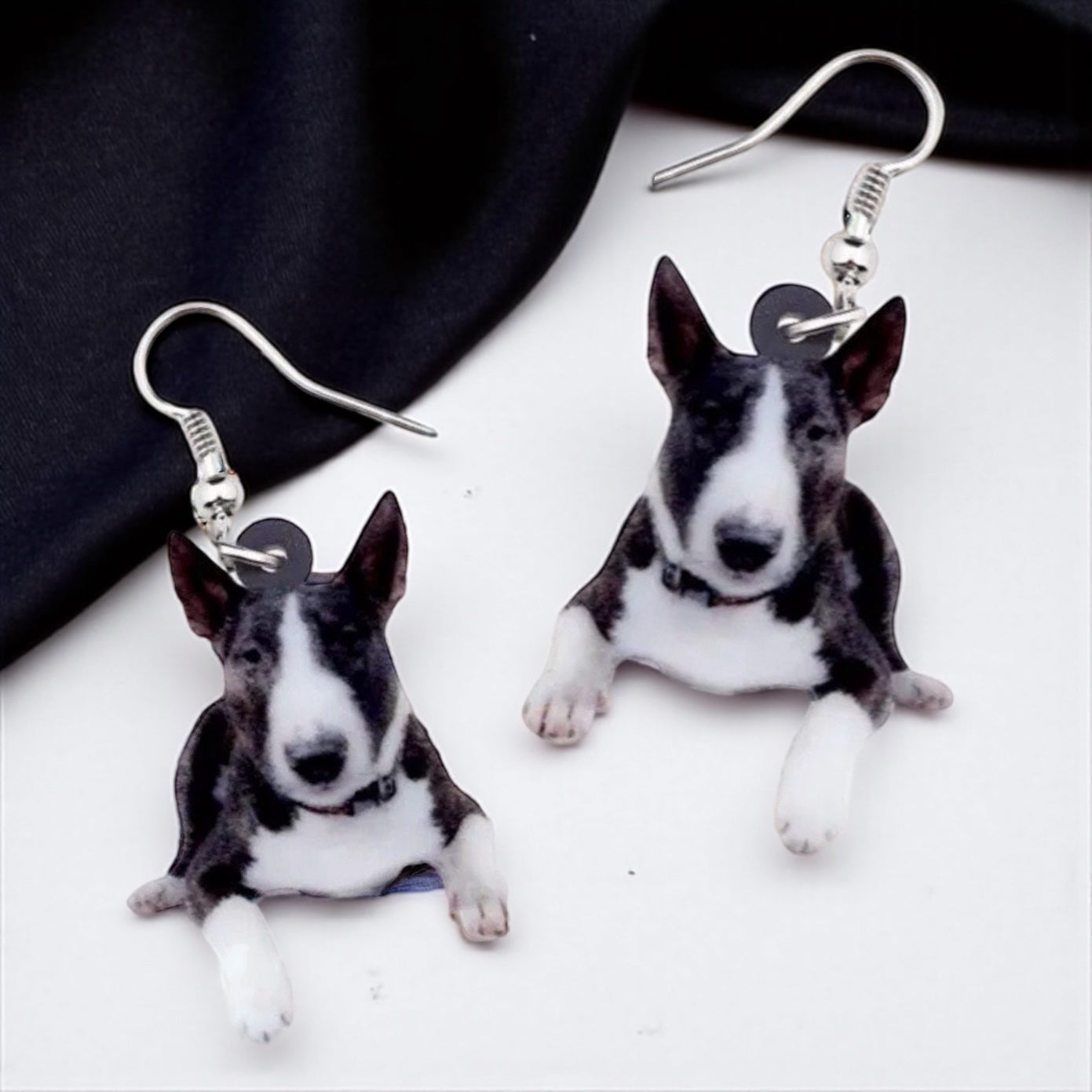 Bull Terrier Dangle Earrings: Show Off Your Pup Passion! 🐶