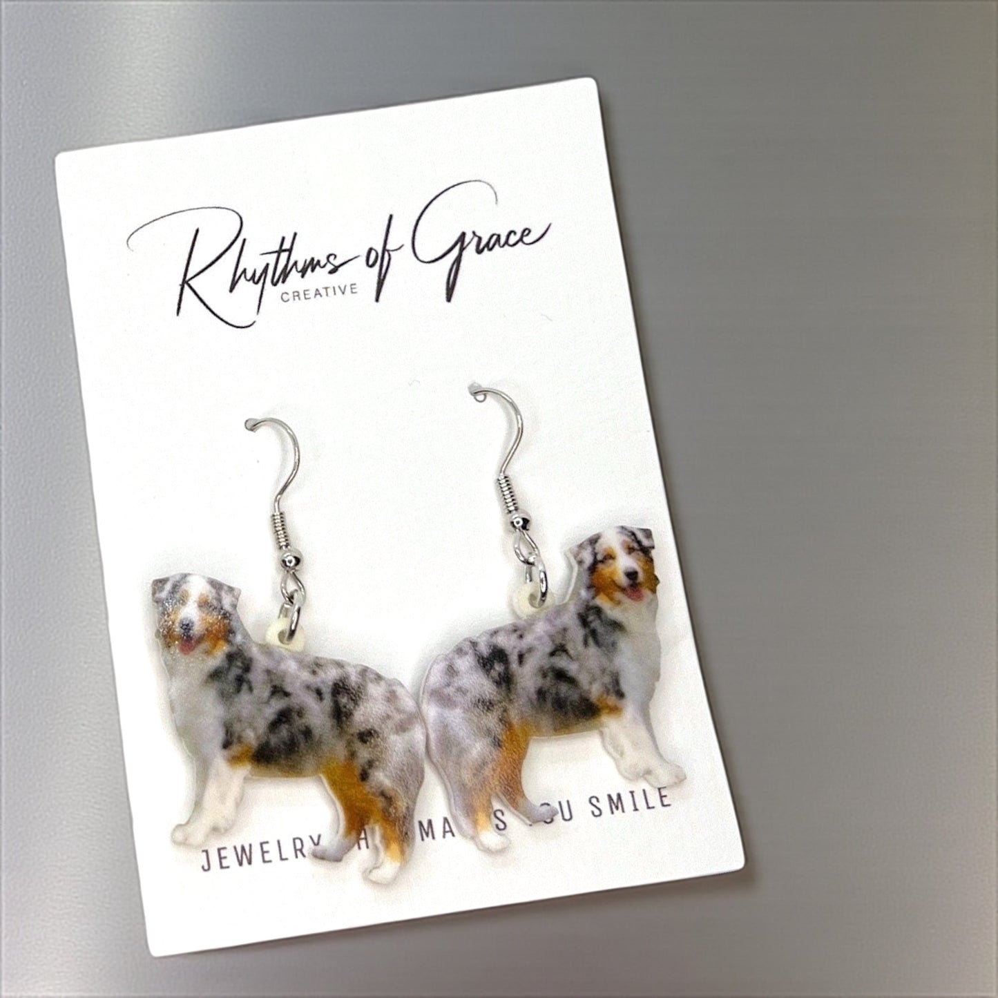 Aussie-tastic Dangle Earrings: Celebrate Your Love for Australian Shepherds! 🐶