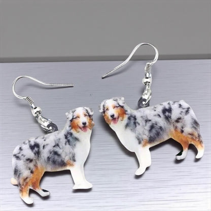 Aussie-tastic Dangle Earrings: Celebrate Your Love for Australian Shepherds! 🐶