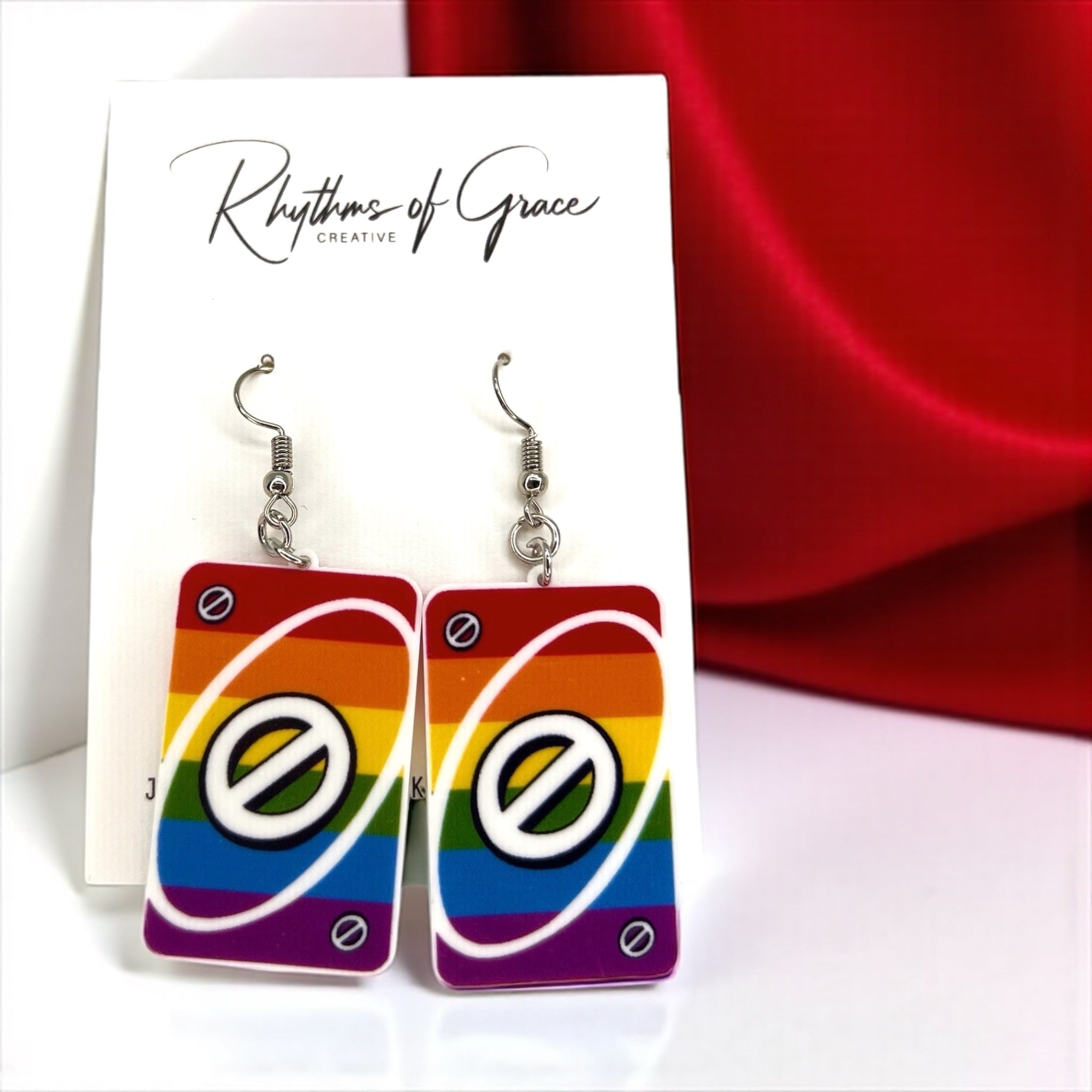 UNO-Forgettable Fun: Colorful Card Earrings That Deal Style! - Rhythms of Grace Creative