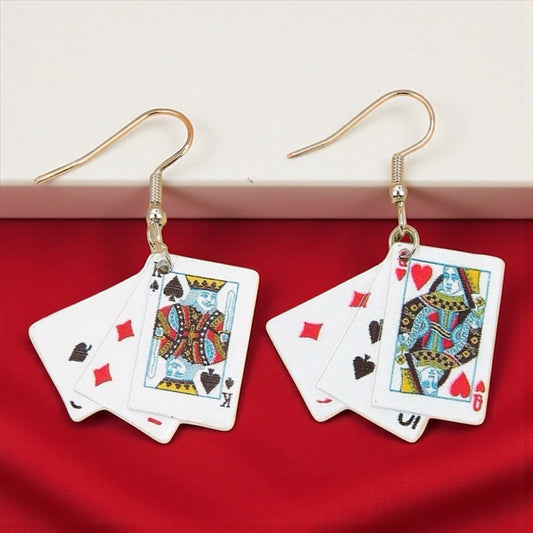 Get Your Game On with Our Playing Cards Earrings! 🌟 - Rhythms of Grace Creative