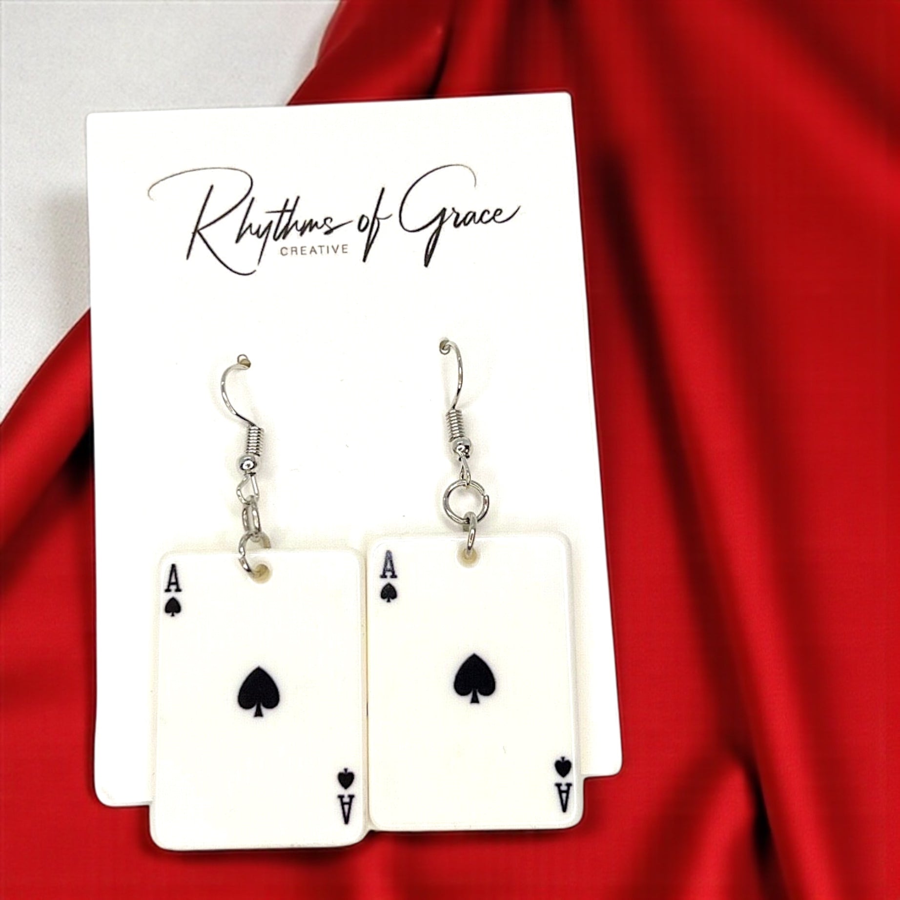 Get Your Game On with Our Playing Cards Earrings! 🌟 - Rhythms of Grace Creative