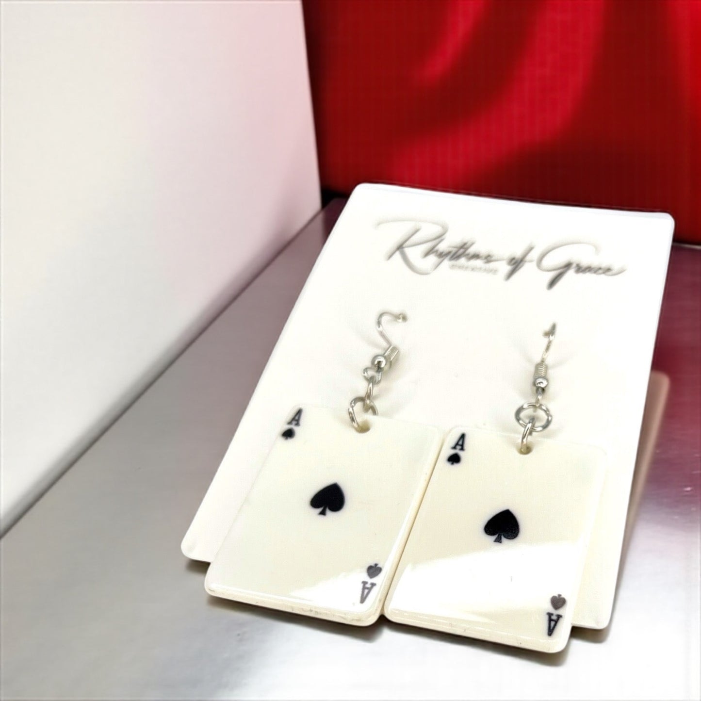 Get Your Game On with Our Playing Cards Earrings! 🌟 - Rhythms of Grace Creative