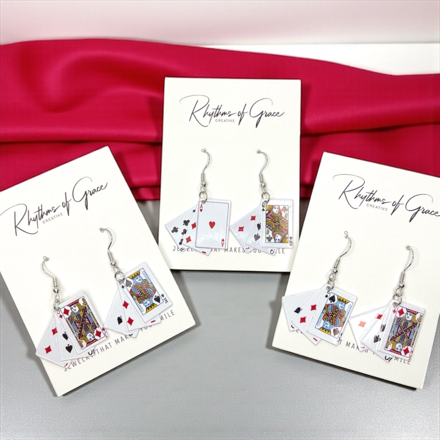 Get Your Game On with Our Playing Cards Earrings! 🌟 - Rhythms of Grace Creative
