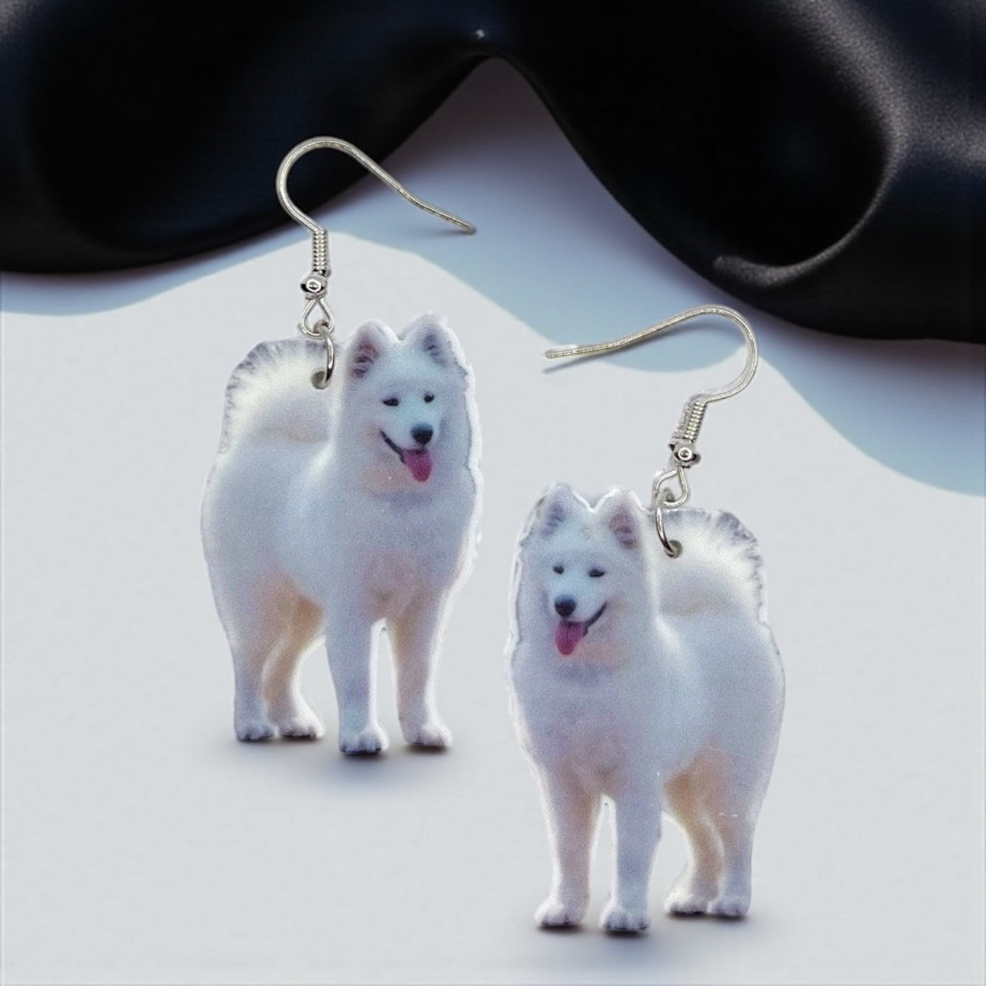 Samoyed Dog Earrings – Fluff Up Your Jewelry Collection!
