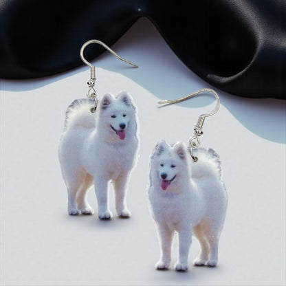 Samoyed Dog Earrings – Fluff Up Your Jewelry Collection!