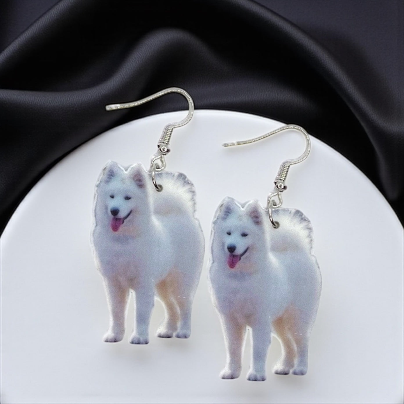 Samoyed Dog Earrings – Fluff Up Your Jewelry Collection!