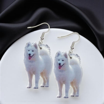 Samoyed Dog Earrings – Fluff Up Your Jewelry Collection!