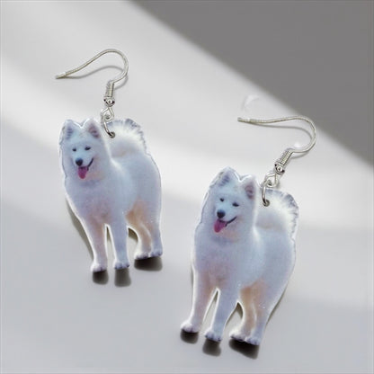 Samoyed Dog Earrings – Fluff Up Your Jewelry Collection!