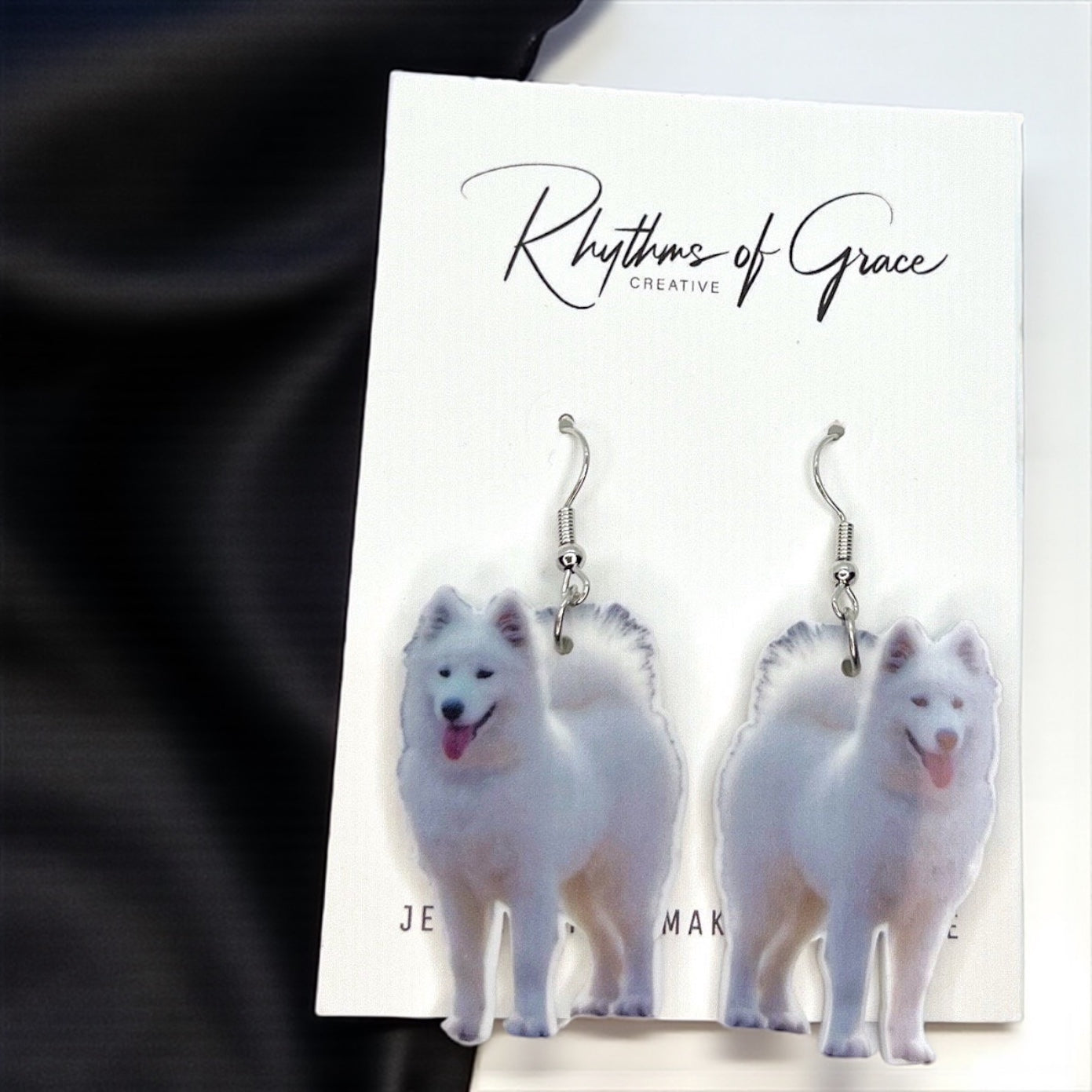 Samoyed Dog Earrings – Fluff Up Your Jewelry Collection!