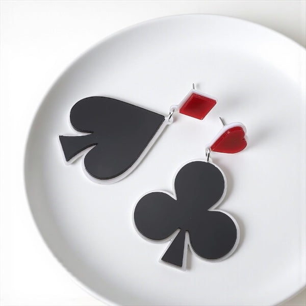 Suite of Cards Earrings: Unleash Your Inner Queen! 🌟 - Rhythms of Grace Creative