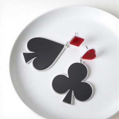 Suite of Cards Earrings: Unleash Your Inner Queen! 🌟 - Rhythms of Grace Creative
