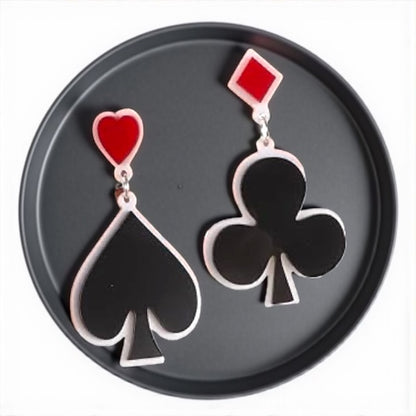 Suite of Cards Earrings: Unleash Your Inner Queen! 🌟 - Rhythms of Grace Creative