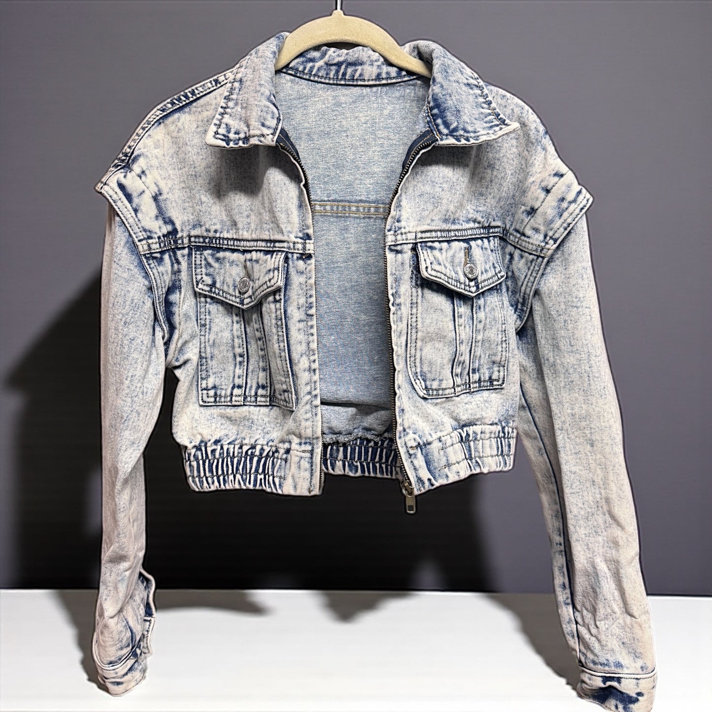 Fly High in Style: Eagles Game Day Sequin Jean Jacket