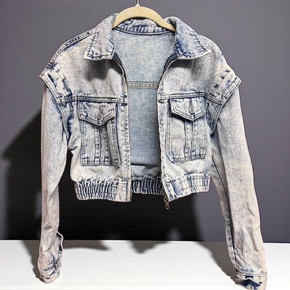 Fly High in Style: Eagles Game Day Sequin Jean Jacket