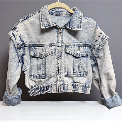 Fly High in Style: Eagles Game Day Sequin Jean Jacket