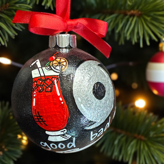 Hurricane Holiday Delight: Custom Handpainted Ornament 🌪️