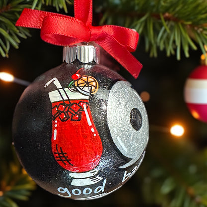 Hurricane Holiday Delight: Custom Handpainted Ornament 🌪️