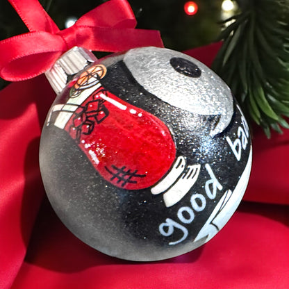 Hurricane Holiday Delight: Custom Handpainted Ornament 🌪️